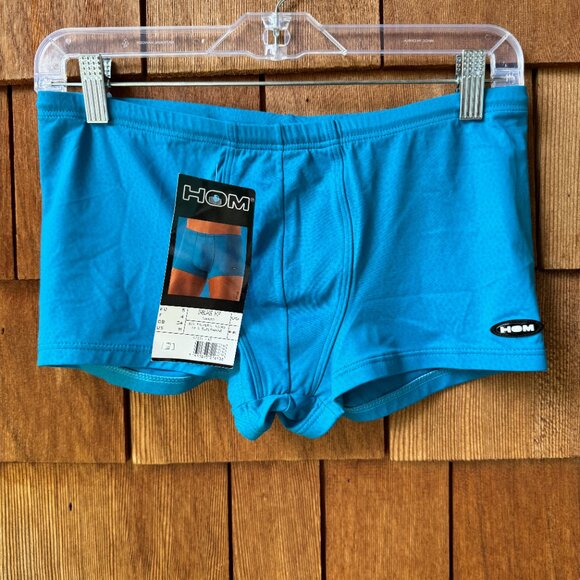 NWT HOM Vibrant Blue Stretch Swim Shorts in Men's Medium - Picture 5 of 10
